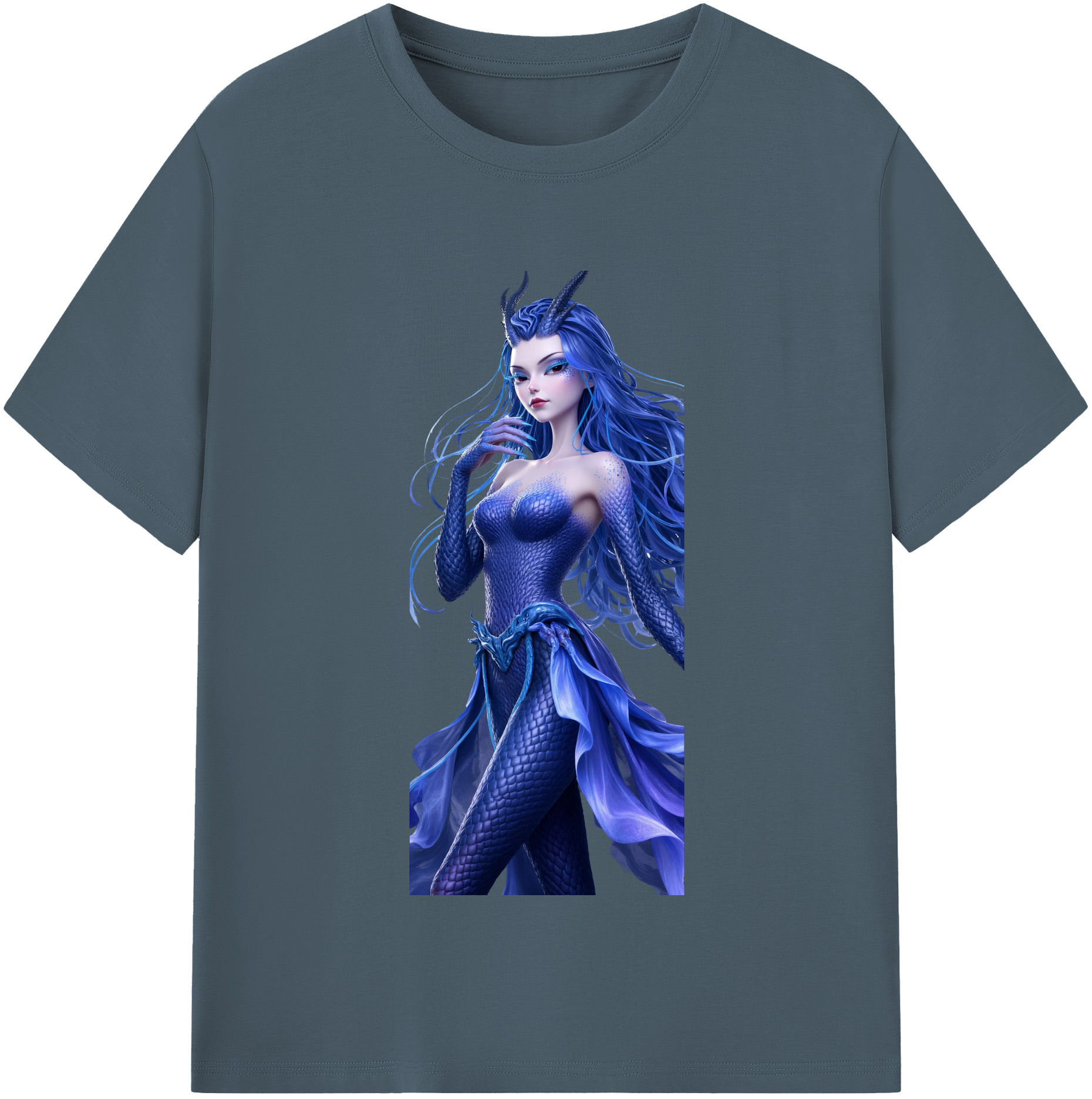 （画像用） Ne Zha 2 ナタ 魔童の大暴れ 綿100％半袖Tシャツ（フロントプリント）